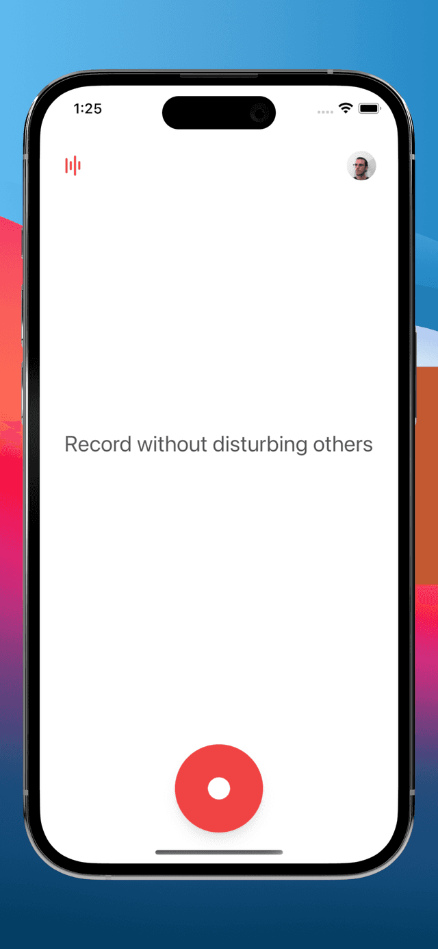 Preview of Voices.ink on iPhone