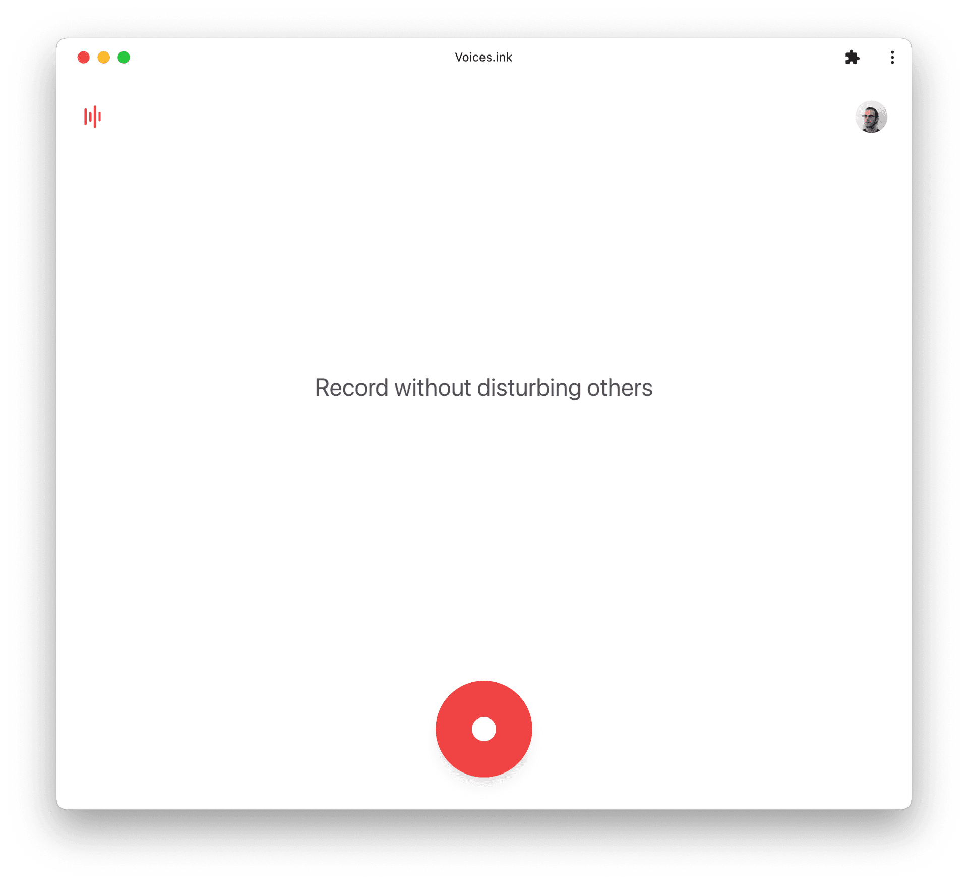 Voices.ink on Desktop